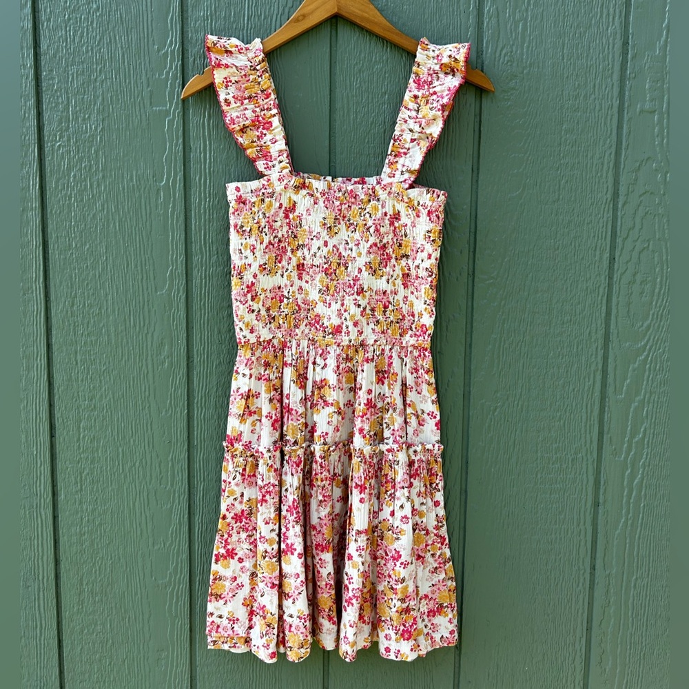 Aerie Floral Smocked Dress